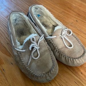 Ugg moccasins. Light Brown Size 8